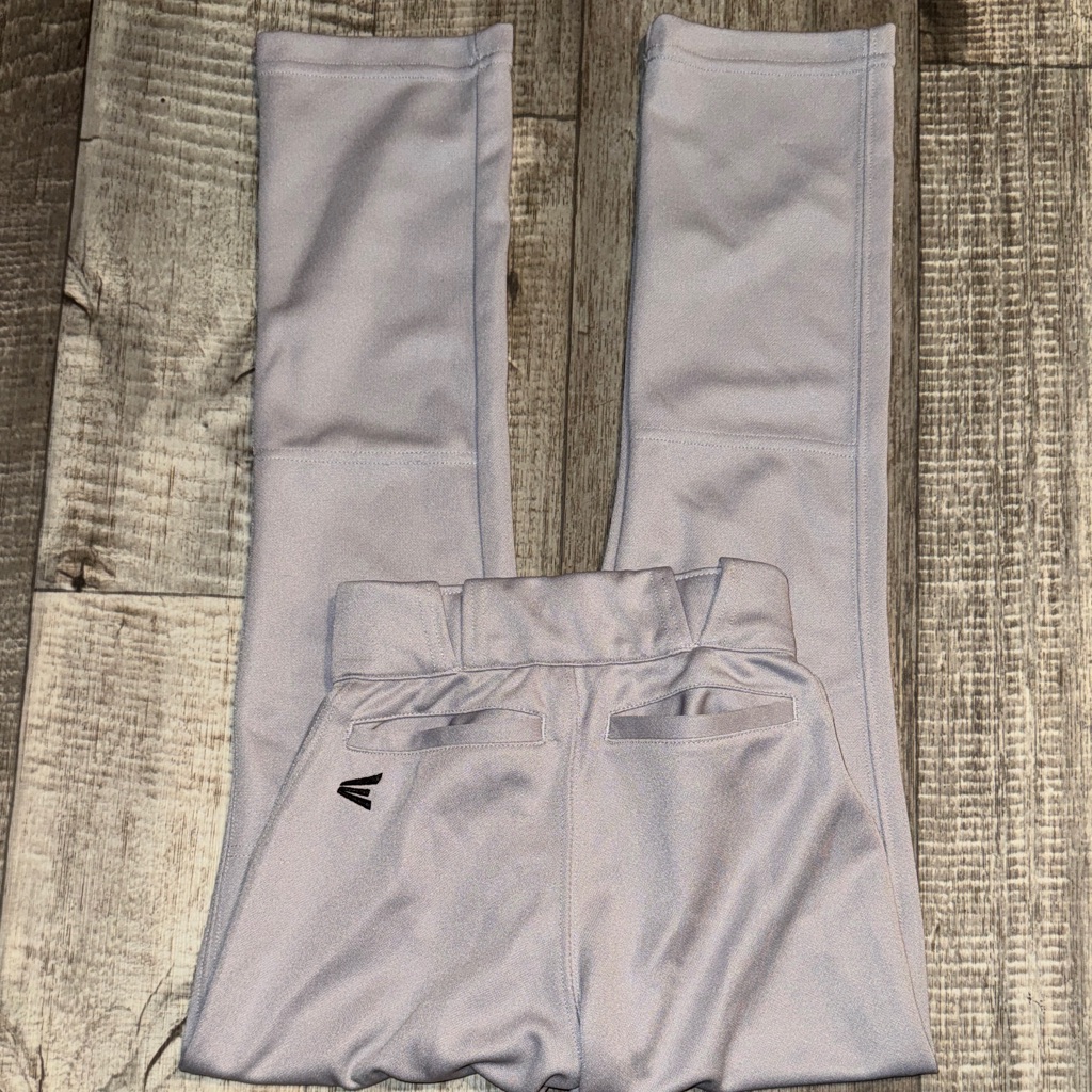 Easton Kids Light Gray Baseball Pantssize Yxs